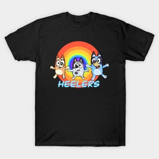 Bluey Heeler Family Rainbow Heeler T-Shirt